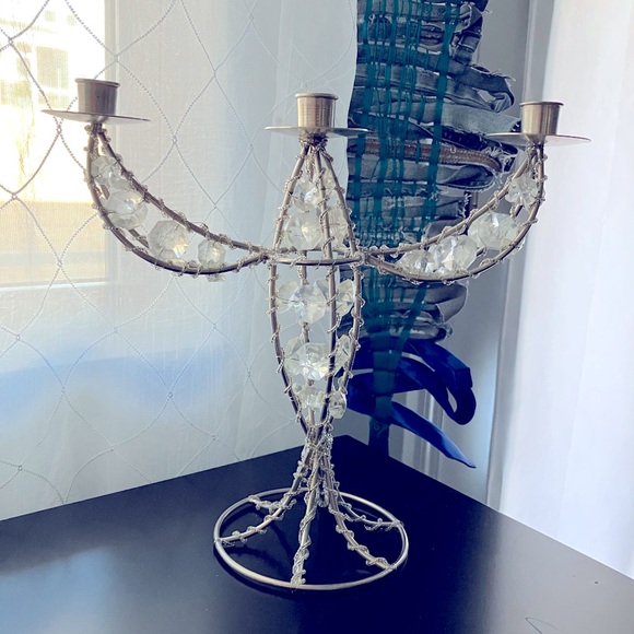 Elegant Crystal Candelabra-NWOT/Unused - Picture 6 of 7